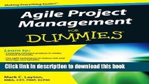 [Popular] Agile Project Management For Dummies Kindle OnlineCollection