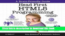 [Popular] Head First HTML5 Programming: Building Web Apps with JavaScript Hardcover OnlineCollection