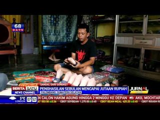 Songket Disulap Menjadi Sandal