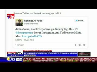 Ibu Ani Yudhoyono Meminta Maaf Lewat Instagram