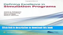 [Download] Defining Excellence in Simulation Programs Hardcover Free