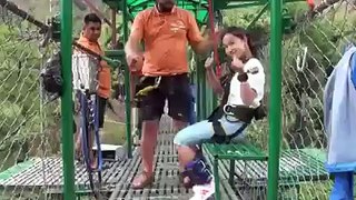 Adventure  with bungee  in nepal  ....