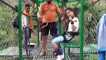 Adventure  with bungee  in nepal  ....