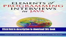 [Popular] Elements of Programming Interviews in Java: The Insiders  Guide Hardcover OnlineCollection