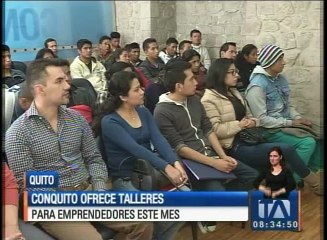 ConQuito ofrece talleres de emprendimiento este mes