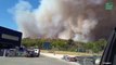 Depuis la gare d'Aix ou le port de Marseille, les images de l'incendie qui a blessé plusieurs pompiers