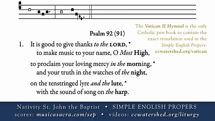 INTROIT, 24 June, St John the Baptist, SIMPLE ENGLISH PROPERS