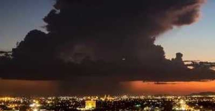 Timelapse Video Shows Storm Cloud Roll Into Phoenix