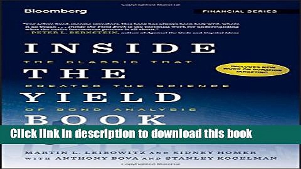 [Download] Inside the Yield Book: The Classic That Created the Science of Bond Analysis Paperback