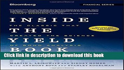 [Download] Inside the Yield Book: The Classic That Created the Science of Bond Analysis Paperback