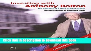 [Popular] Investing with Anthony Bolton: The anatomy of a stock market winner Paperback Free