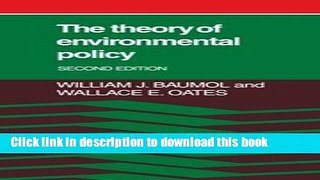 [Popular] The Theory of Environmental Policy Paperback Free