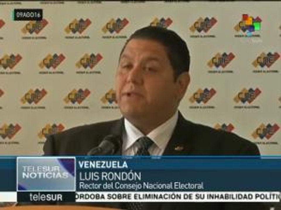 Venezuela: CNE expone cronograma para el referendo revocatorio