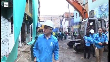 Imágenes de la demolición de uno de los lugares con mayor criminalidad en Bogotá