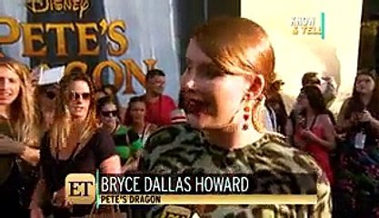 Bryce Dallas Howard Wears Dragon-Inspired Print Dress to 'Pete's Dragon' Premiere(240)