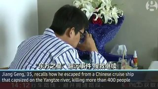 Chinese cruise disaster  survivor tells of escape   video   World news   The Guardian