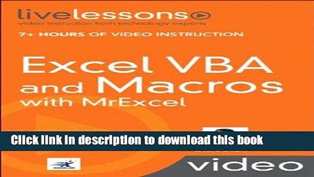 [Download] Excel VBA and Macros with MrExcel Hardcover Free