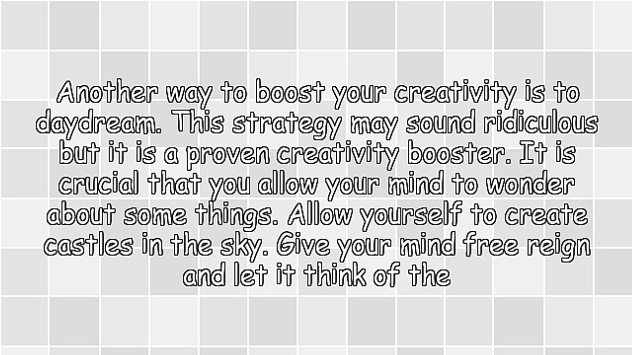 How to Invigorate Your Creativity