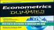 [Popular] Econometrics For Dummies Paperback Collection