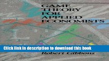 [Popular] Game Theory for Applied Economists Kindle Free