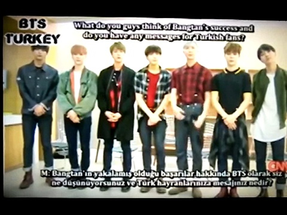 Bangtan Boys'dan türkiye deki hayranlarına mesaj - Talks about turkey on a turkish news