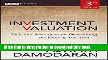 [Popular] Investment Valuation: Tools and Techniques for Determining the Value of Any Asset