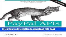 [Popular] PayPal APIs: Up and Running Hardcover Collection