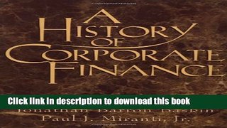 [Popular] A History of Corporate Finance Kindle Collection