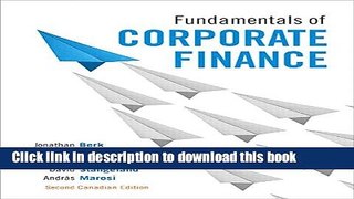 [Popular] Fundamentals of Corporate Finance, Second Canadian Edition (2nd Edition) Kindle Online