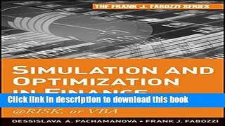 [Popular] Simulation and Optimization in Finance: Modeling with MATLAB, @Risk, or VBA Hardcover