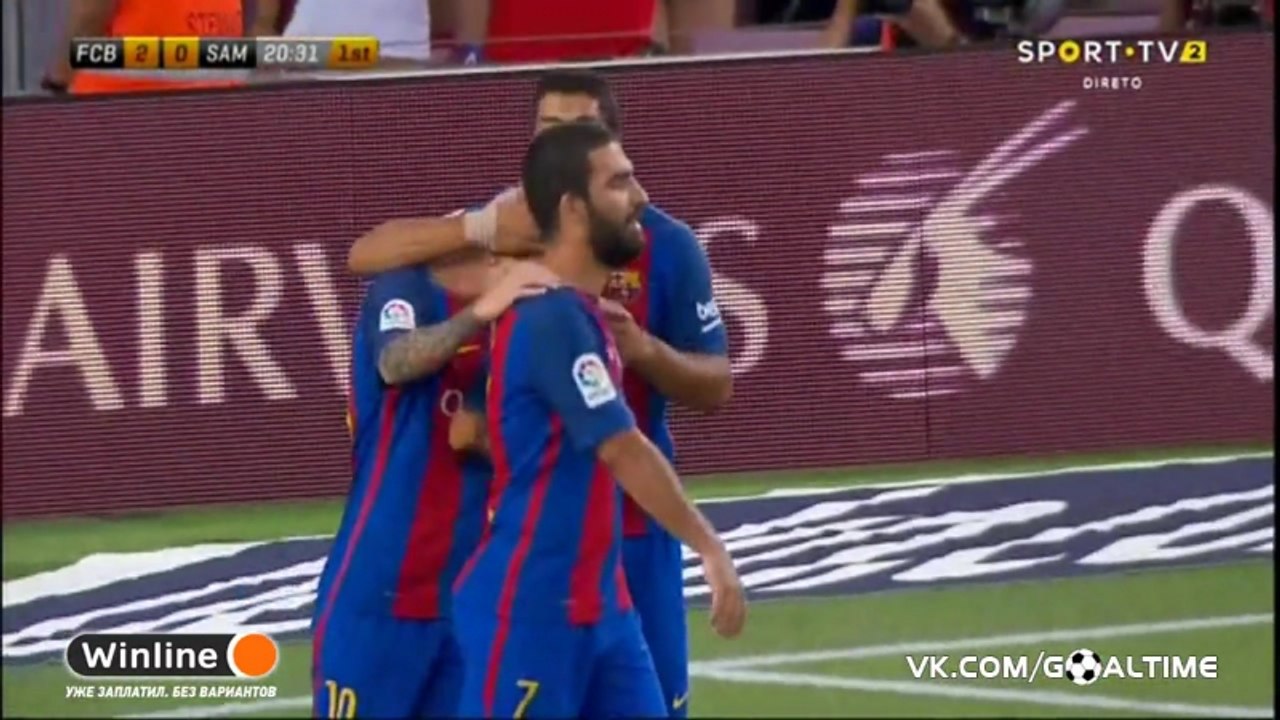Barcelona - Sampdoria 3-1 All Goals HD