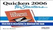 [Download] Quicken 2006 for Starters: The Missing Manual Kindle Online