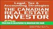 [Popular] Legal, Tax and Accounting Strategies for the Canadian Real Estate Investor Hardcover Free