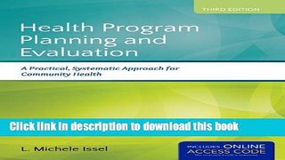 [Popular] Health Program Planning and Evaluation Hardcover Online