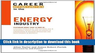 [Popular] Career Opportunities in the Energy Industry Hardcover Free