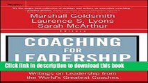 [Popular] Coaching for Leadership: Writings on Leadership from the World s Greatest Coaches