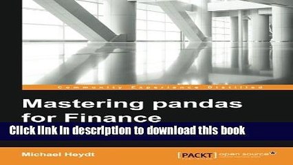 [Download] Mastering Pandas for Finance Paperback Collection