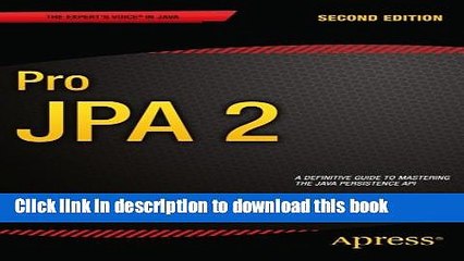 [Download] Pro JPA 2 (Expert s Voice in Java) Hardcover Free