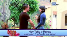 Rahab celebra un año de romance junto a su novio