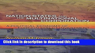 [Popular] Nation-States and the Multinational Corporation: A Political Economy of Foreign Direct