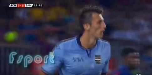Ante Budimir Goal ~ Barcelona vs Sampdoria 3-2 ~ 10/8/2016 [Joan Gamber Cup]