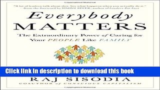 [Popular] Everybody Matters: The Extraordinary Power of Caring for Your People Like Family Kindle