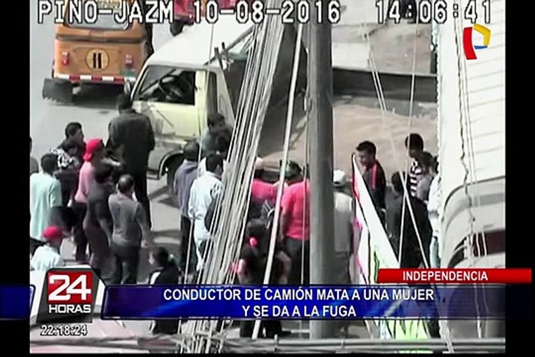 Independencia: conductor de camión atropella a mujer y se da a la fuga