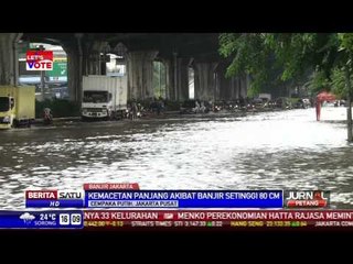 Kawasan Cempaka Putih Banjir 80 Sentimeter