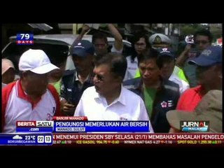 JK Kunjungi Korban Banjir Bandang Manado