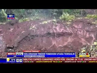 Jalan Longsor, Jalur Tomohon-Manado Putus