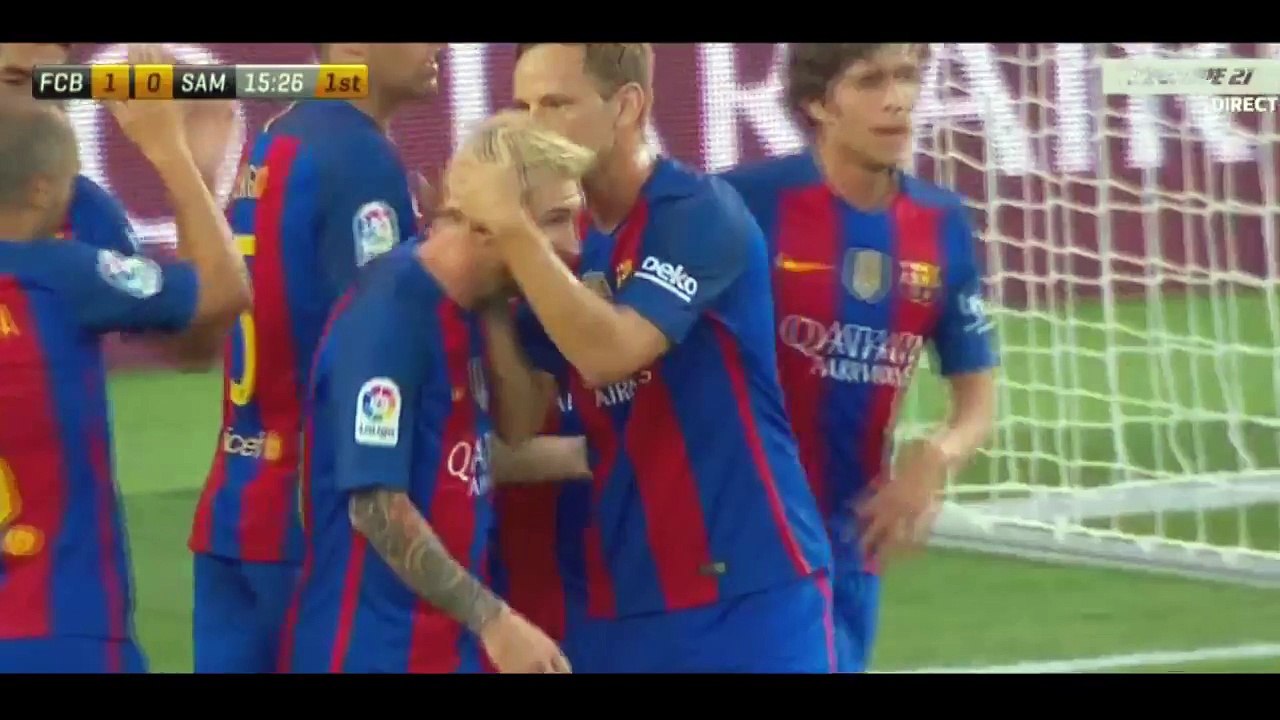 Barcelona vs Sampdoria 3-2 HD All Goals & Highlights 10_08_2016