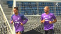 CR7 e Pepe voltam a treinar no Real Madrid