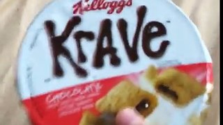 I unboxing krave cereal (howtobasic way)