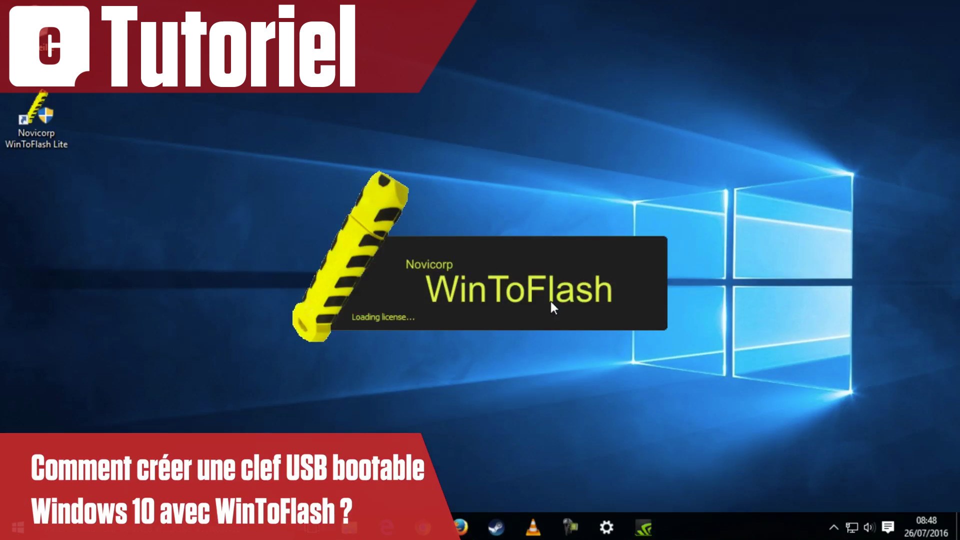 Comment créer une clef USB bootable Windows 10 avec WinToFlash ? - Vidéo  Dailymotion